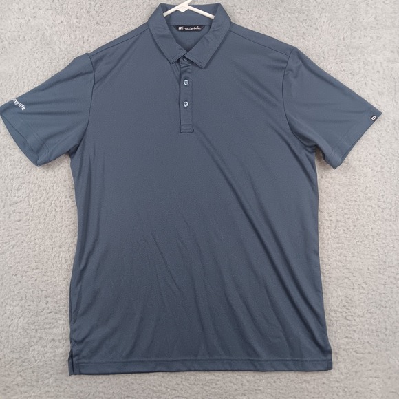 TravisMathew Other - TravisMathew Polo Shirt 1MU410 Mens L Blue Gray Young Life Logo Short Sleeve